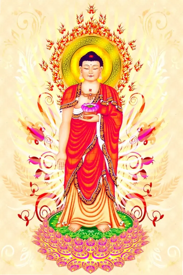 A Di Đà tối giản tinh tế, thiết kế đơn sơ mang lại sự thanh thản, kết nối với năng lượng từ bi.