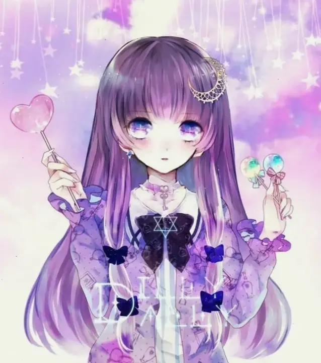 Avatar màu tím anime dễ thương, mang đến sức hút độc đáo và tươi mới cho profile, biến bạn thành nhân vật anime đáng yêu nhất!