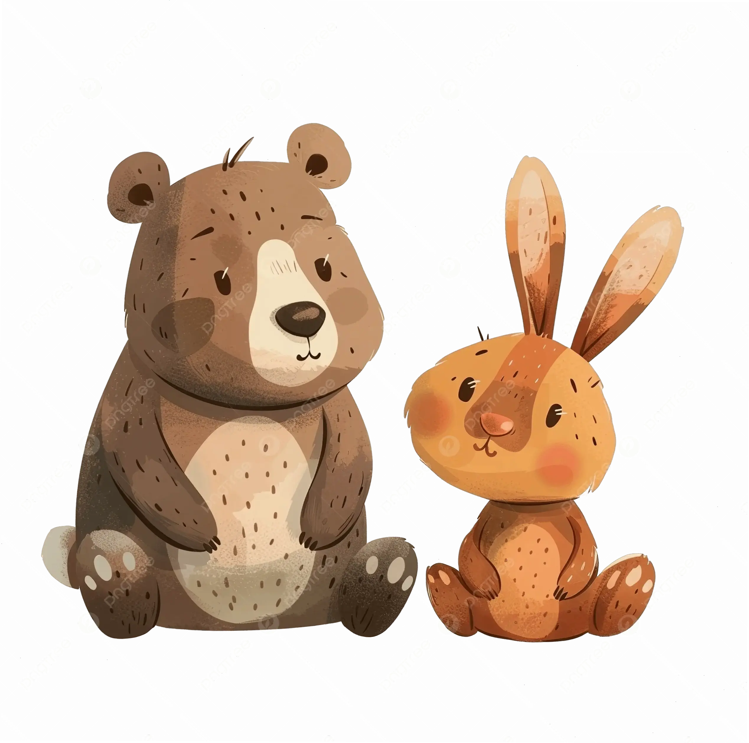 Hình avatar gấu và thỏ cute đang vui đùa cùng nhau, mang đến niềm vui bất tận và sự dễ thương đáng yêu cho mọi khoảnh khắc hàng ngày!
