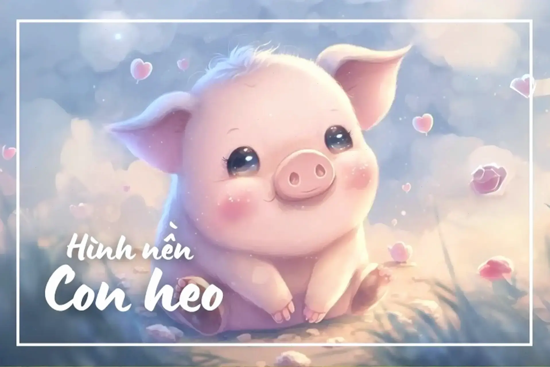 Hình nền heo con đẹp mang đến sự dễ thương, tươi mới cho màn hình, giúp ngày mới của bạn thêm phần rạng rỡ và tràn đầy năng lượng!