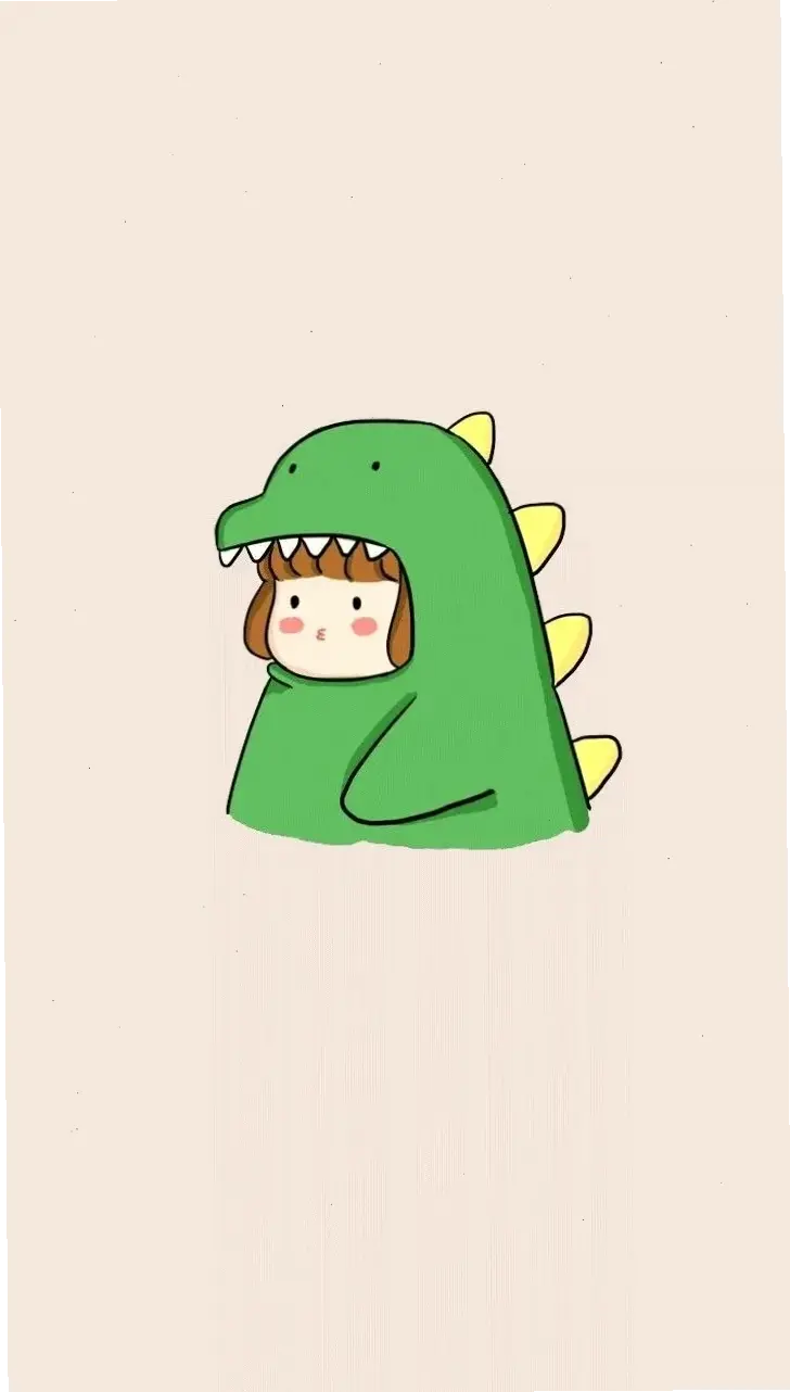 Hình nền khủng long chibi cute siêu dễ thương, mang đến niềm vui và sự đáng yêu bất tận cho màn hình của bạn!