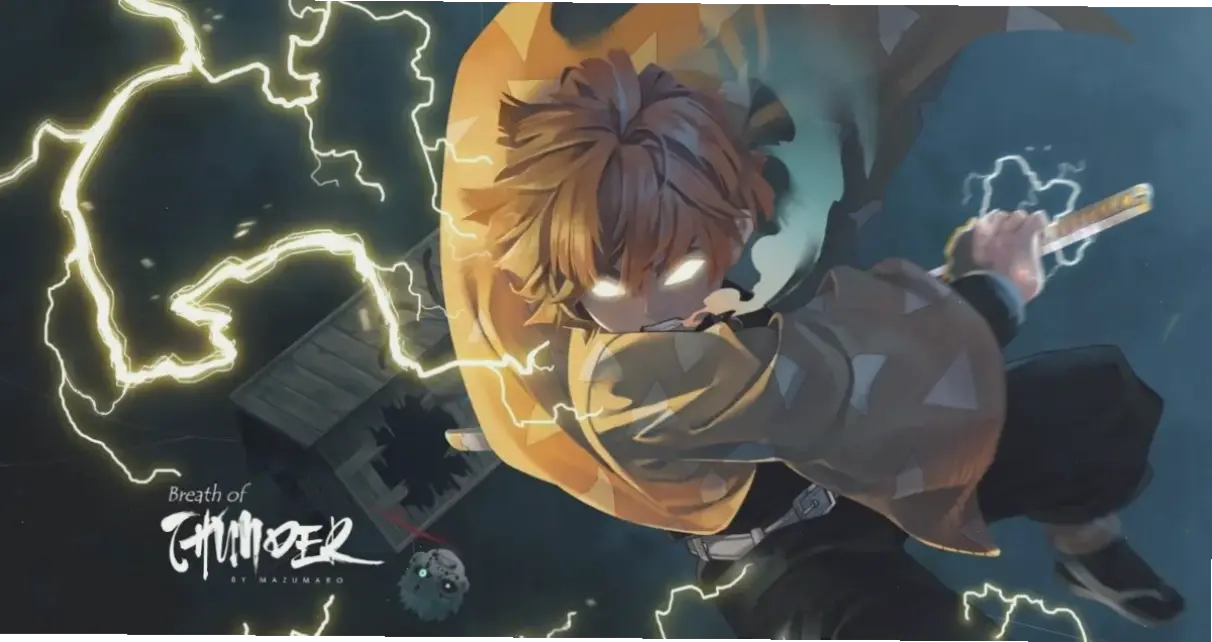 Hình nền Zenitsu đẹp mang sức hút mãnh liệt từ Demon Slayer, biến màn hình bạn thành bức tranh sống động, đầy năng lượng và màu sắc!