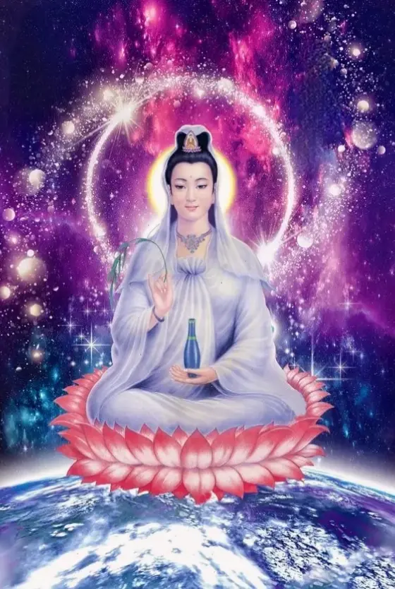 Tranh Quan Âm nghệ thuật, tô điểm không gian bằng vẻ đẹp tâm linh và sự bình yên sâu lắng.