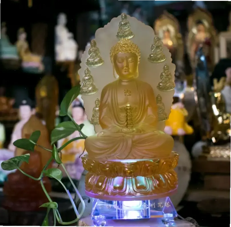 Tượng Phật thạch cao 4K sắc nét, mang đến không gian thờ cúng thiêng liêng và hiện đại đầy ấn tượng.