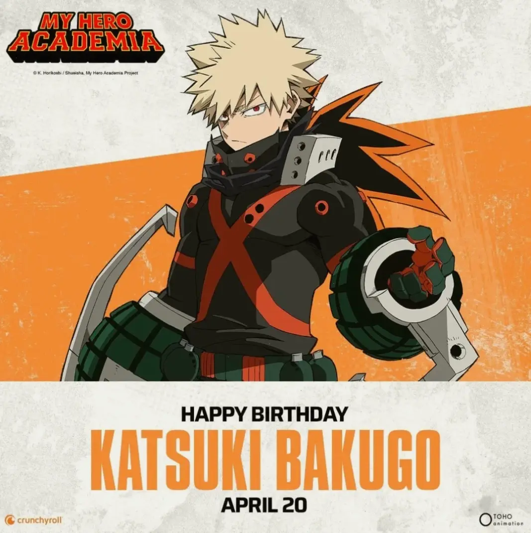 Bakugo birthday: Chúc mừng sinh nhật với những món quà ý nghĩa, tôn vinh Katsuki Bakugo trong thế giới My Hero Academia!