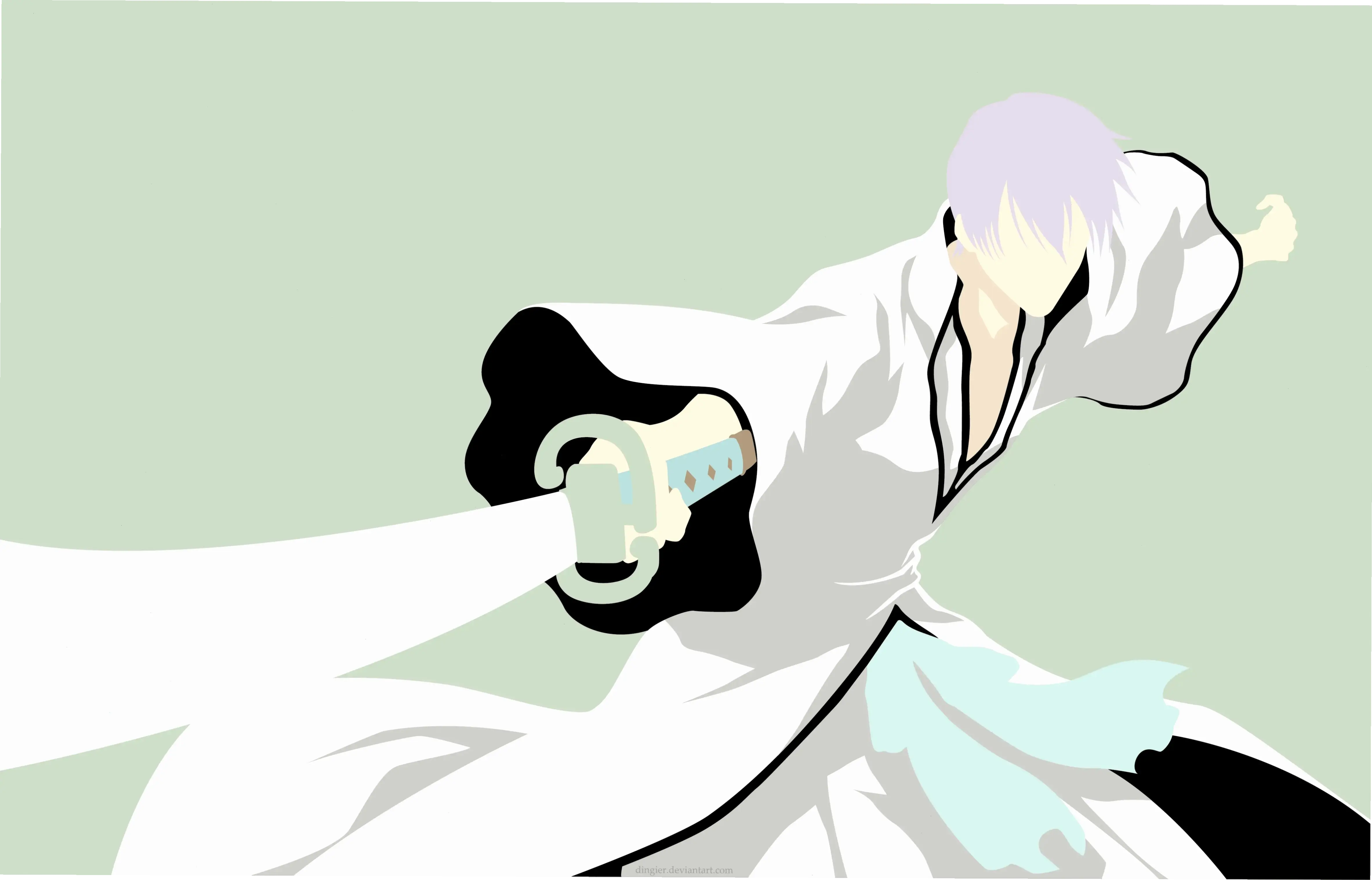 Hình ảnh Gin Ichimaru 4K: Sắc nét, chi tiết, làm nổi bật vẻ ngoài quyến rũ của nhân vật Bleach.