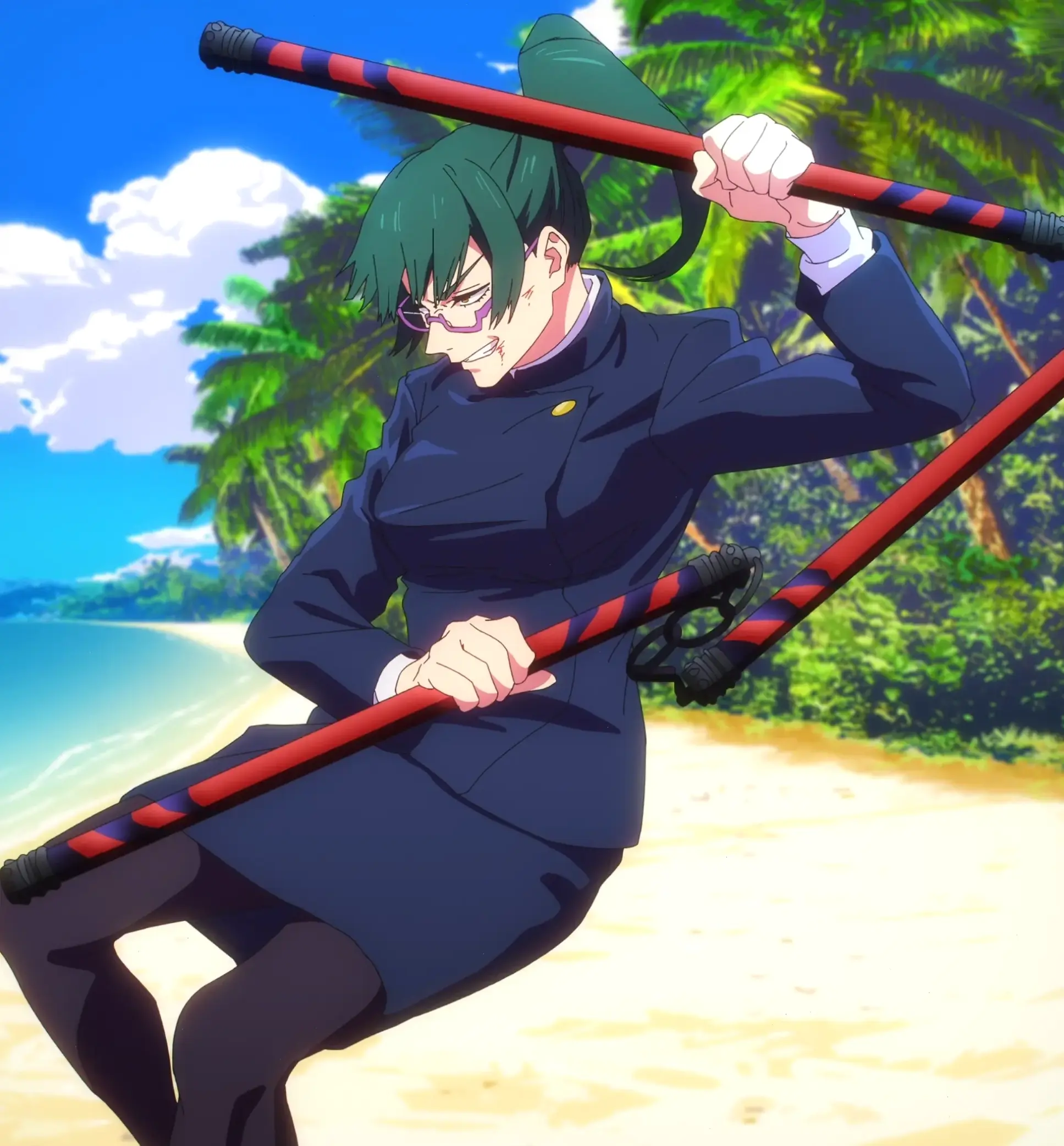 Maki Zenin anime mang đến những phân cảnh hành động kịch tính, thể hiện sức hút của nữ sorcerer tài ba!