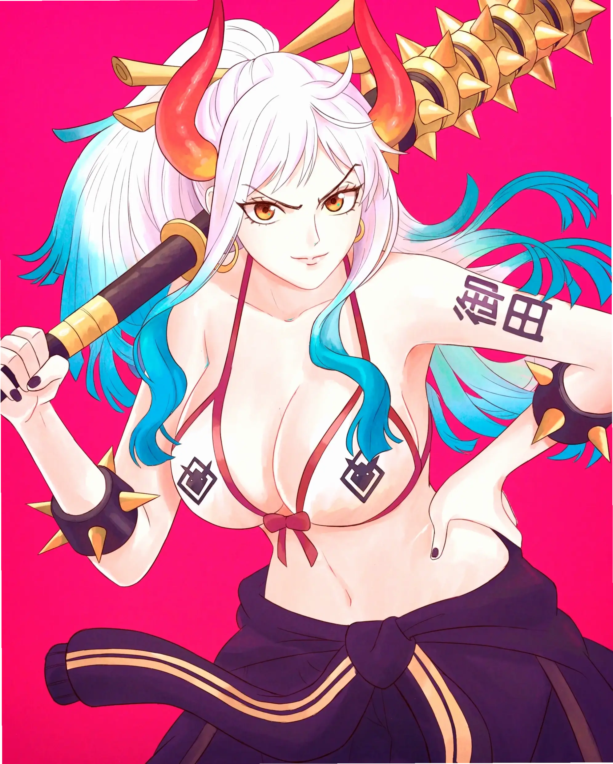 One Piece Yamato Bikini: Hình ảnh gợi cảm, phong cách mới lạ của Yamato trong các fan art.