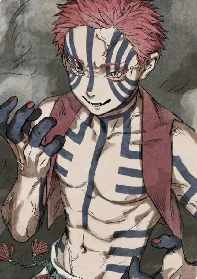 Thượng Huyền Tam Akaza trong Kimetsu no Yaiba: Hình ảnh demon mạnh mẽ, sẵn sàng đối đầu với mọi thử thách, hấp dẫn fan yêu thích!
