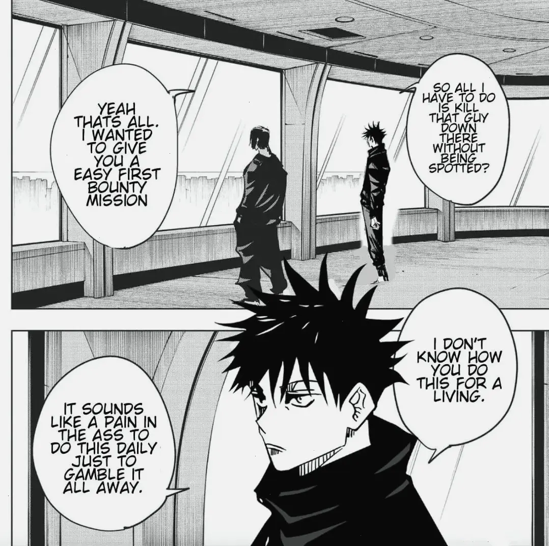 Toji and Megumi: Câu chuyện gắn kết và xung đột, một phần quan trọng của Jujutsu Kaisen.