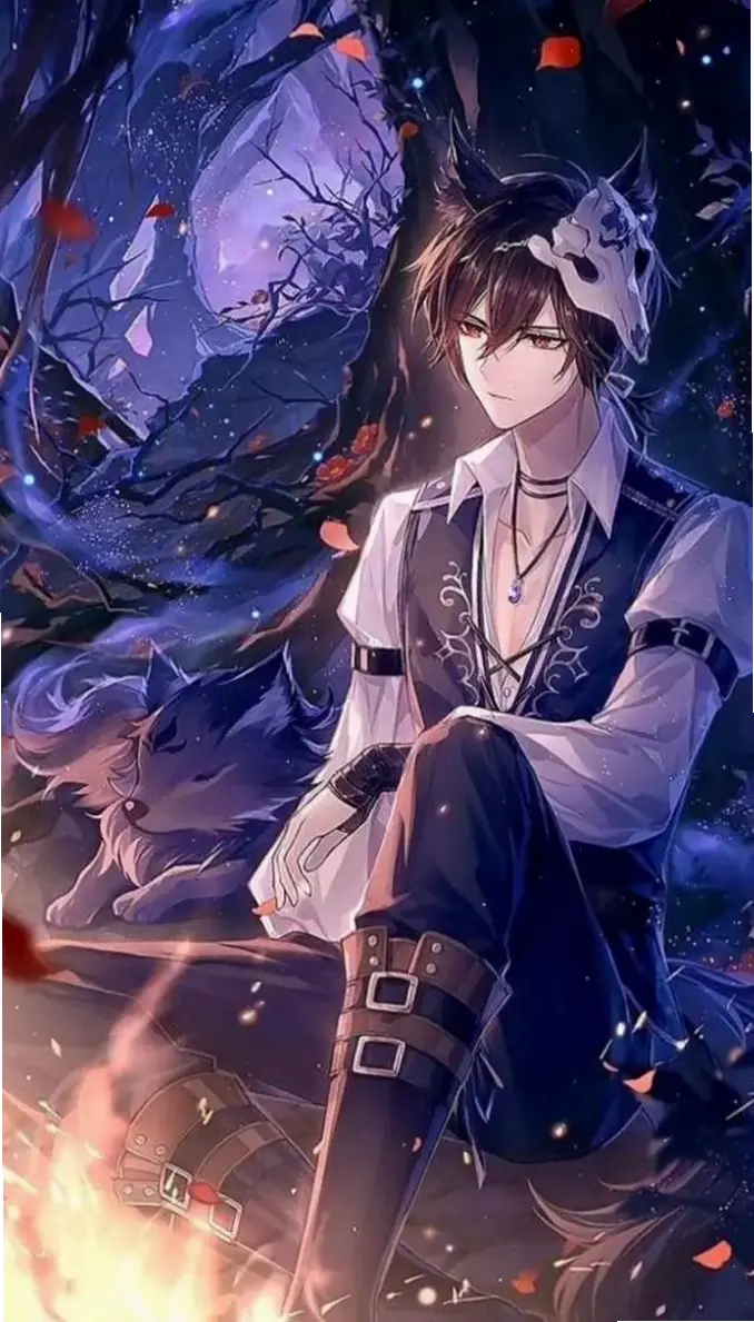 Trai ngầu lạnh lùng trong ảnh anime nam tượng trưng cho sức mạnh và sự lạnh lùng đầy cuốn hút.
