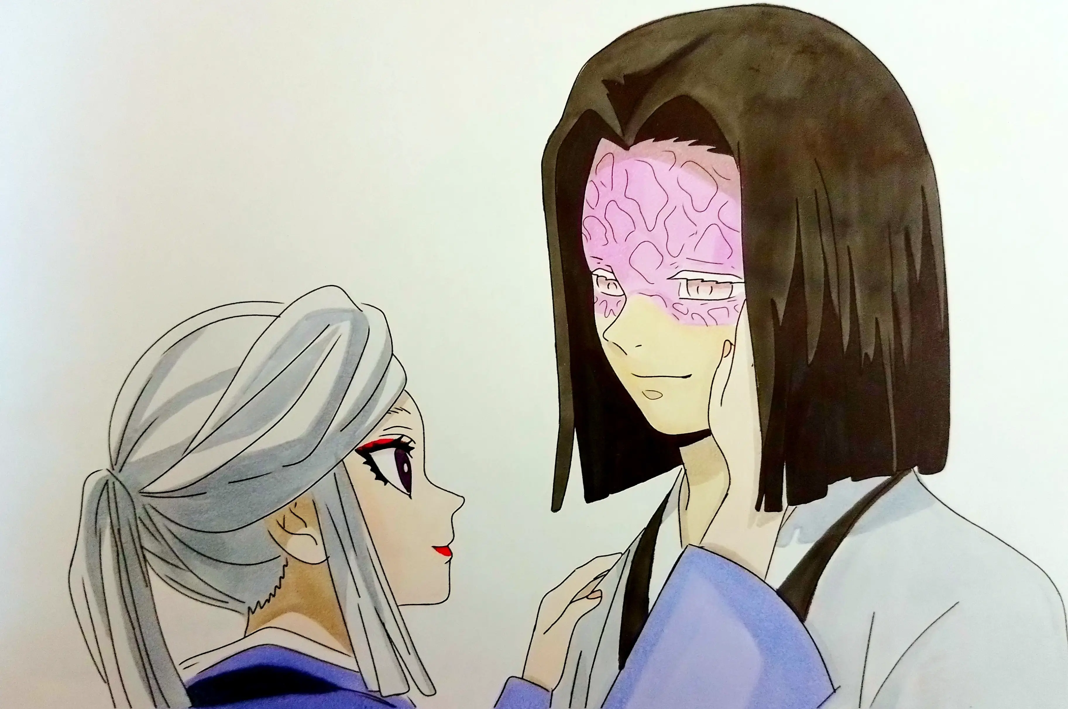 Ubuyashiki x Amane: Mối liên kết gia đình mạnh mẽ giữa hai linh hồn trong thế giới săn quỷ.