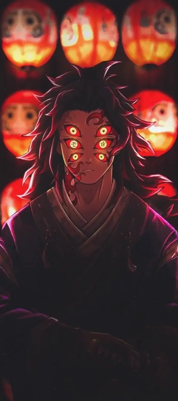 Wallpaper Kokushibo đẹp mắt từ Demon Slayer, lý tưởng để làm nền màn hình, thể hiện sức hút của quỷ vương.