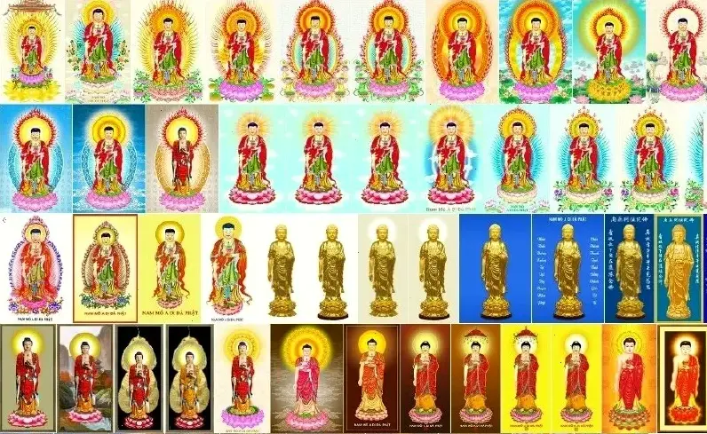 A Di Đà rực rỡ ánh sáng, nguồn năng lượng tích cực dẫn dắt tâm hồn đến bình an và hạnh phúc vô bờ.