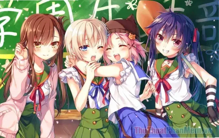 Khám phá nhóm 4 cô nàng anime ngầu lẫm liệt, sẵn sàng chinh phục mọi thử thách với sức mạnh và phong cách bất bại!