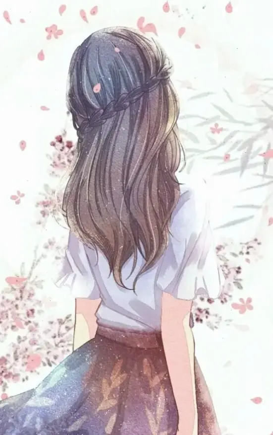 Cô gái anime buồn quay lưng, ẩn chứa nỗi đau sâu lắng trong thế giới hoạt hình đầy cảm xúc.