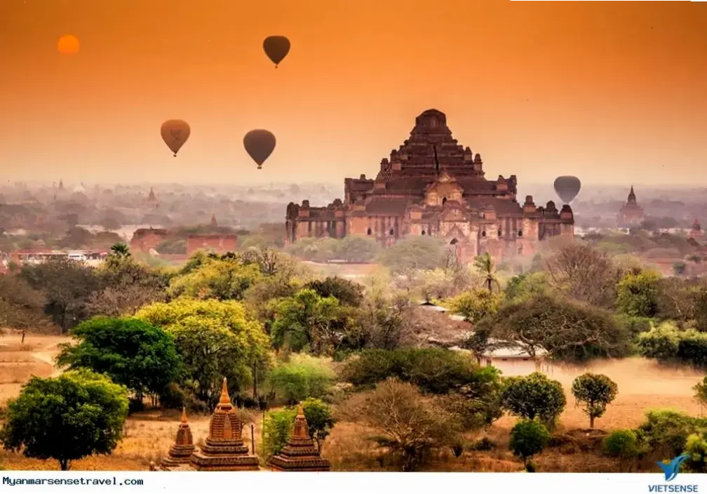 Ảnh Phật Bagan chùa cổ kính, nơi lịch sử và đức tin hòa quyện, truyền cảm hứng bình yên.