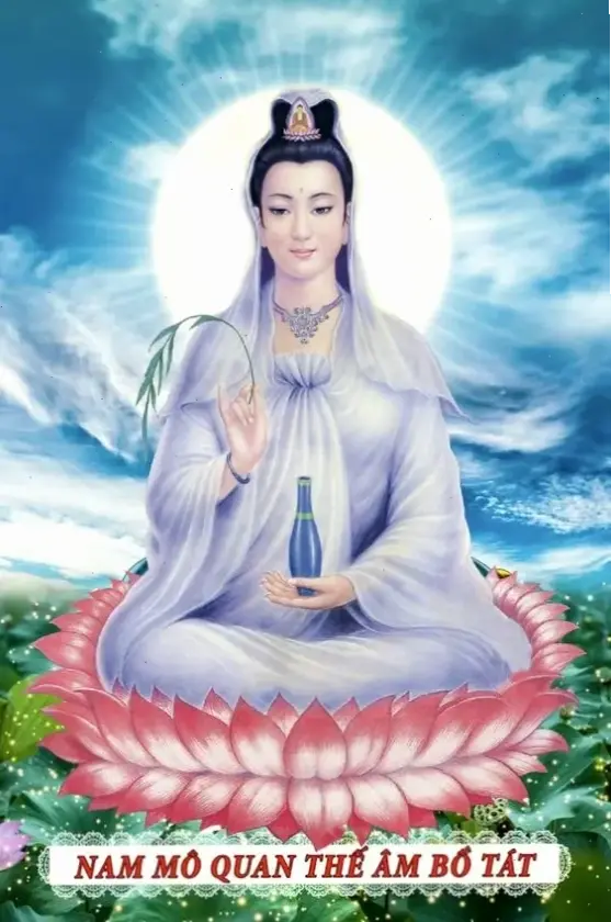 Ảnh Quan Âm trên hồ mang lại sự bình an tuyệt đối, xua tan muộn phiền và nuôi dưỡng tâm hồn.