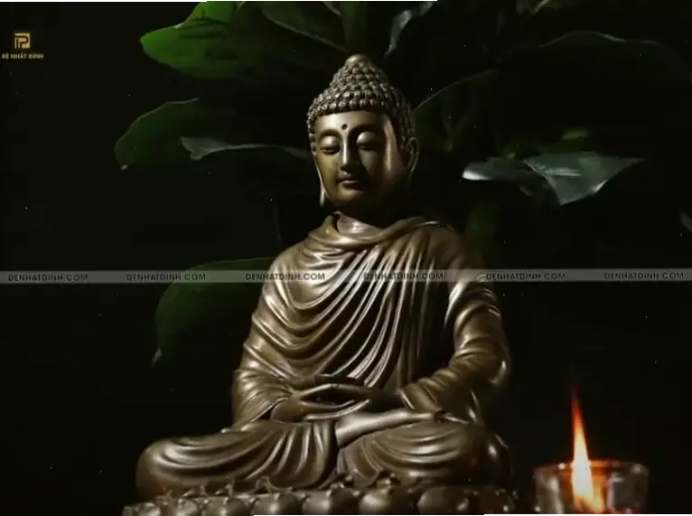 Ảnh tượng Phật đồng chùa tái hiện không gian thiêng liêng, mang hơi thở chùa chiền đến với ngôi nhà của bạn.