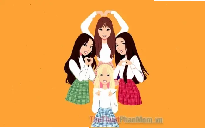Avatar nhóm 4 người: Kết nối tình bạn bền vững qua thiết kế sáng tạo, năng động và đầy màu sắc!