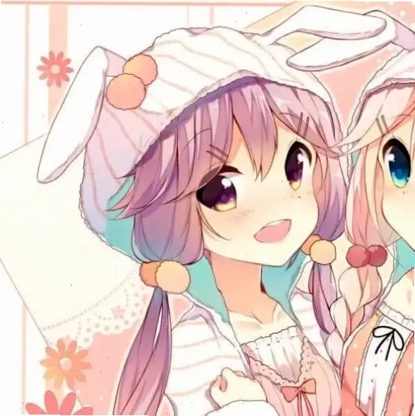 Avatar đôi BFF nữ Chibi siêu dễ thương, lý tưởng cho cặp bạn thân cá nhân hóa thế giới ảo!