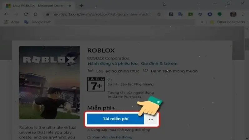 Các bước cơ bản để tải Roblox trên laptop