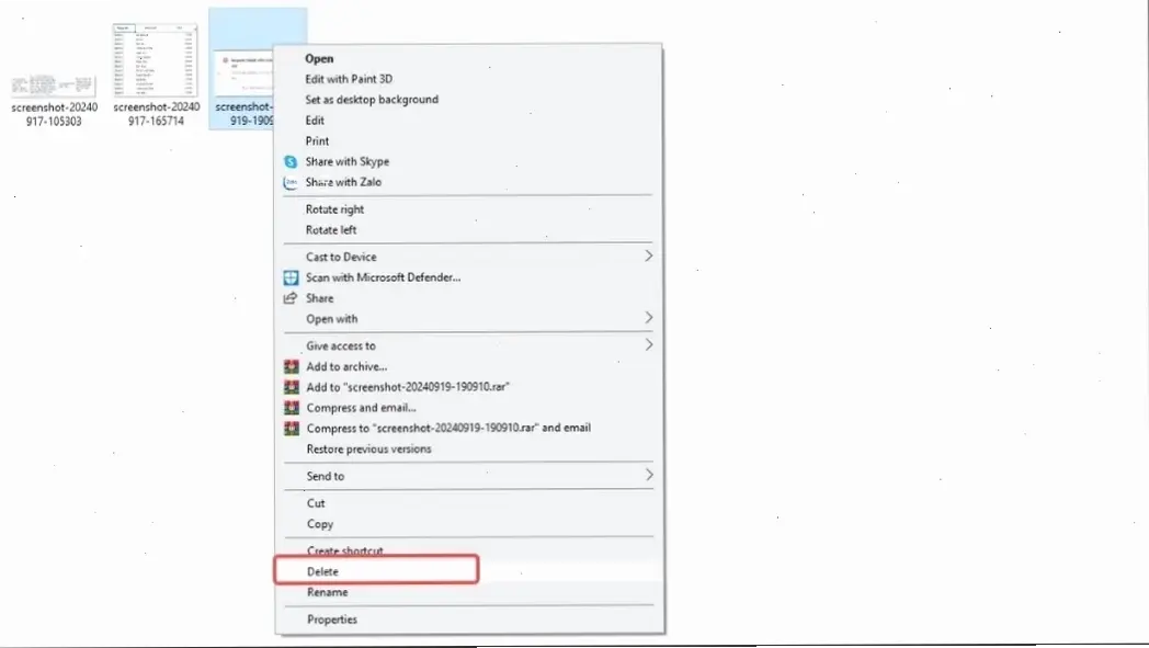Các bước cơ bản để xóa file trên laptop