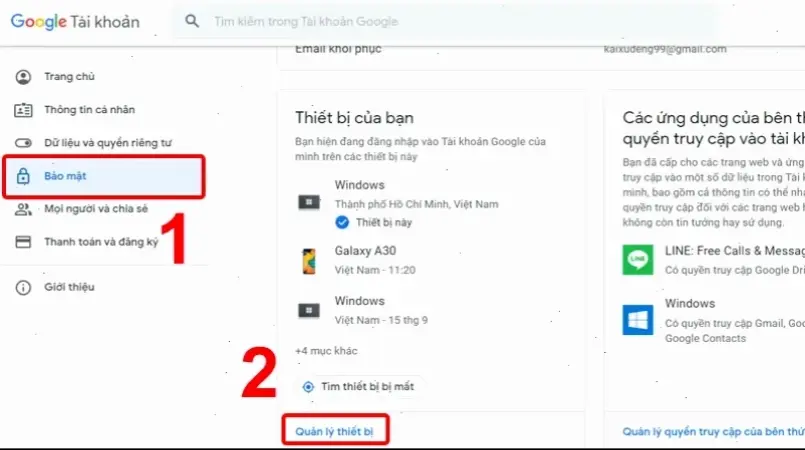 Các bước đăng xuất Gmail