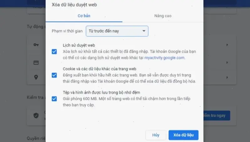 Các bước khắc phục