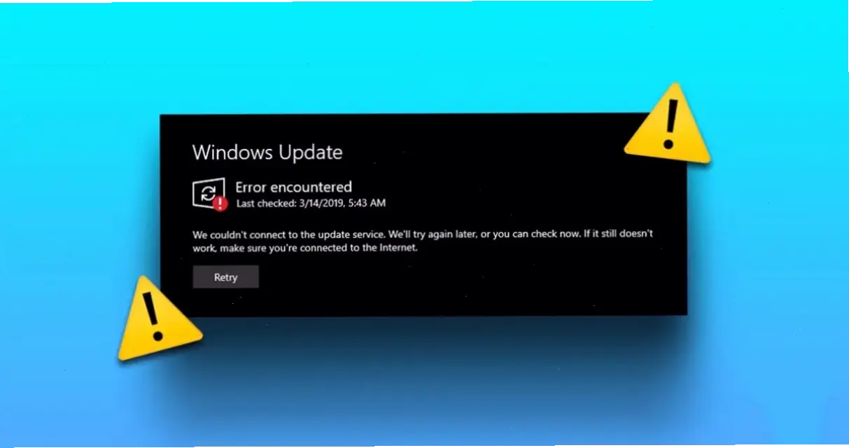 Các lỗi phổ biến khi update Windows 10 và cách nhận biết