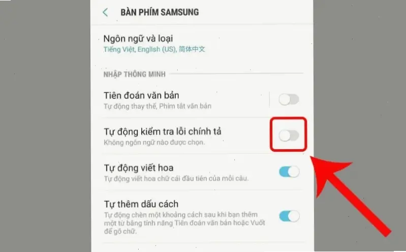 Các sai lầm thường gặp khi tắt sửa lỗi chính tả trên Android