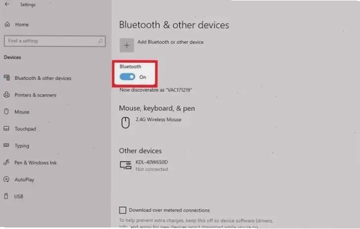 Cách bật Bluetooth trên Windows