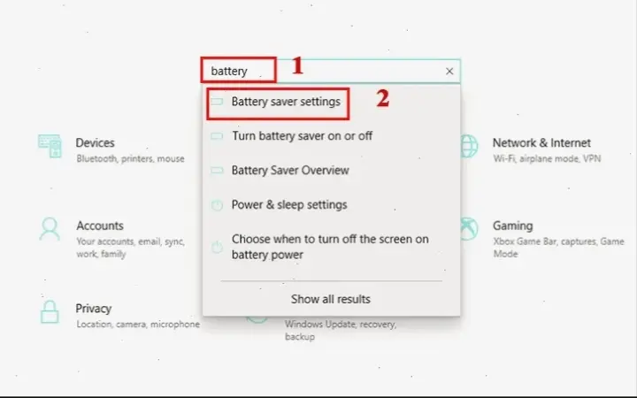 Cách Bật Chế Độ Tiết Kiệm Pin Trên Windows