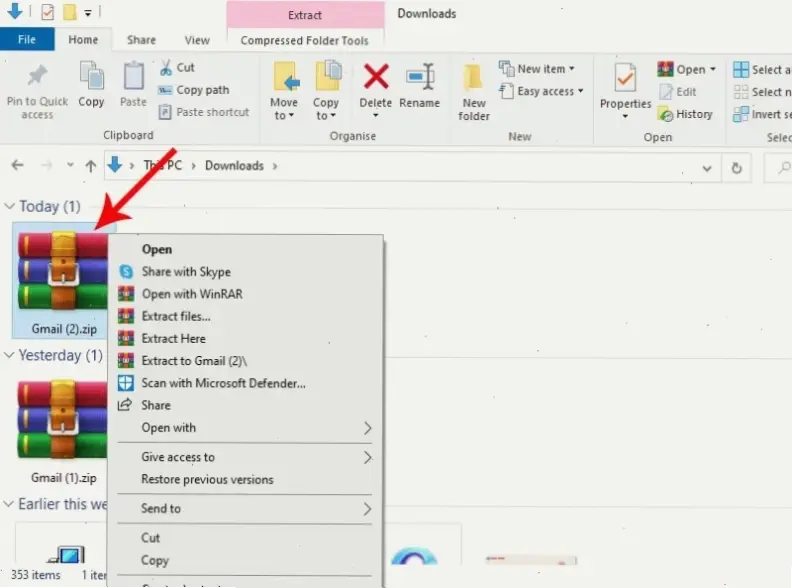 Cách Giải Nén File ZIP Trên Windows