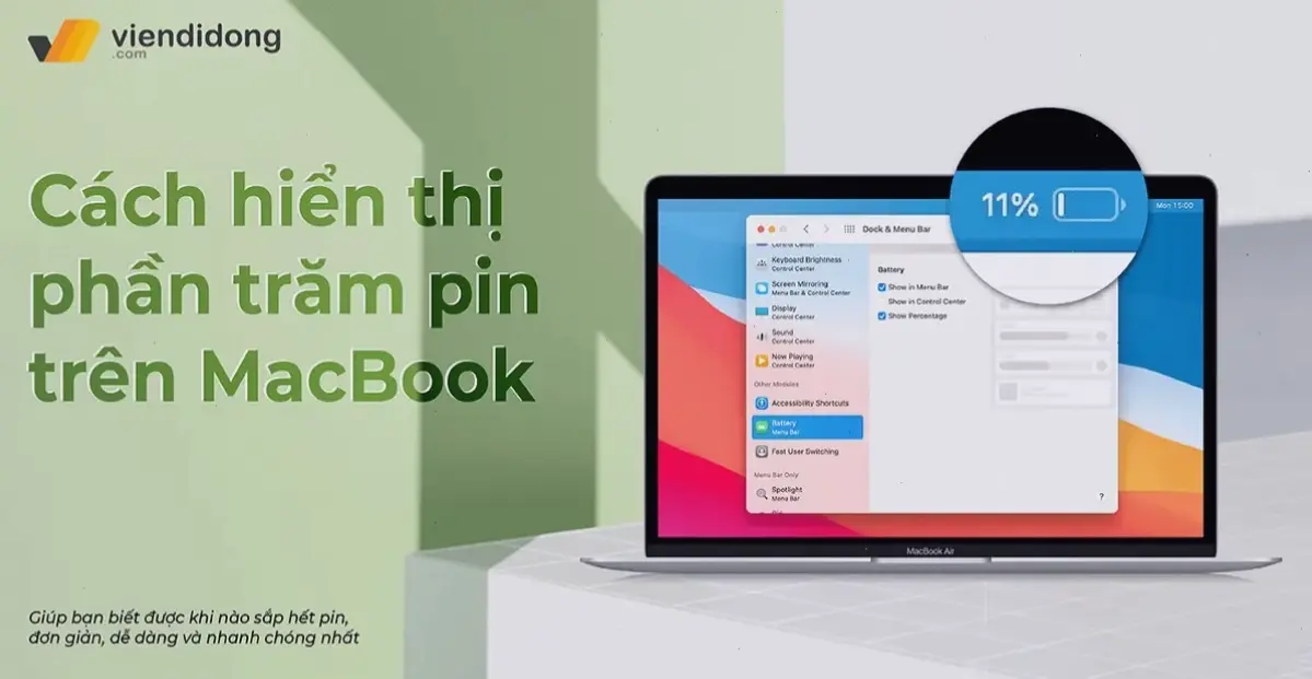 Cách Hiện Thanh Pin Trên macOS Và Các Mẹo Liên Quan