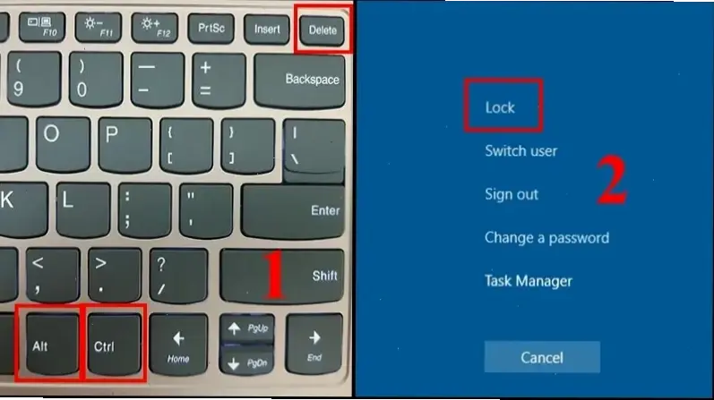 Cách khóa màn hình trên Windows