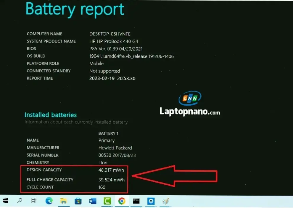 Cách Kiểm Tra Pin Trên Laptop HP Và Các Dòng Máy Tương Tự