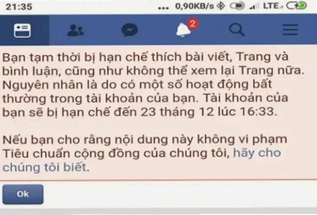 Cách Sửa Lỗi Chặn Like Trên Facebook