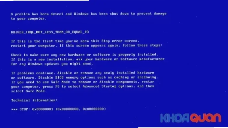 Cách Sửa Lỗi Màn Hình Xanh Trên Windows 7 Một Cách An Toàn