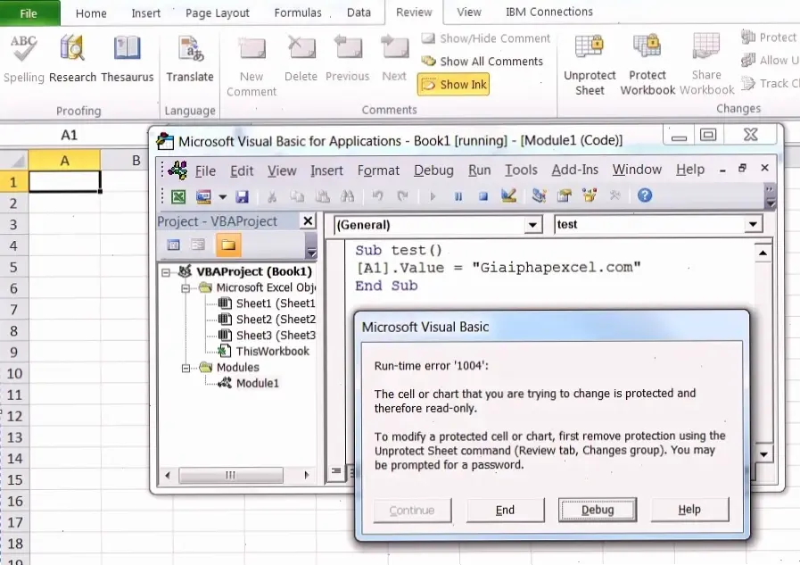 Cách sửa lỗi syntax trong macro Excel