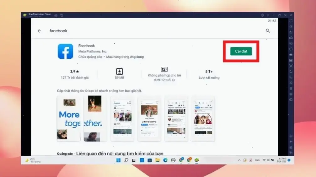 Cách tải ứng dụng Facebook