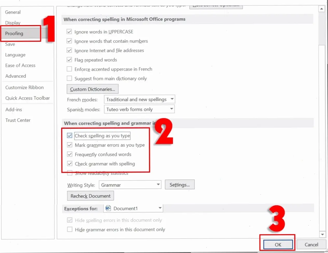 Cách tắt sửa lỗi chính tả trong Word một cách nhanh chóng