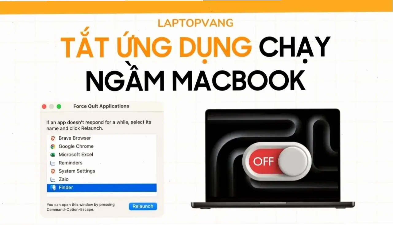 Cách Tắt Ứng Dụng Chạy Ngầm Trên MacOS