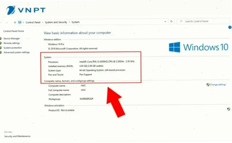 Cách Xem Thông Tin Laptop Qua Hệ Điều Hành