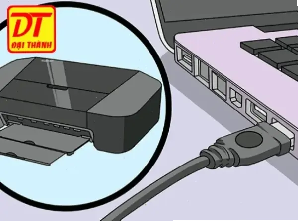 Cài Đặt Máy In Qua Cáp USB