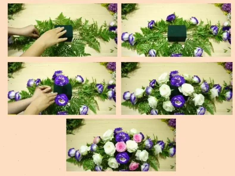 Cắm hoa cát tường để bàn làm việc, mang năng lượng tích cực và sắc màu tươi mới hàng ngày.