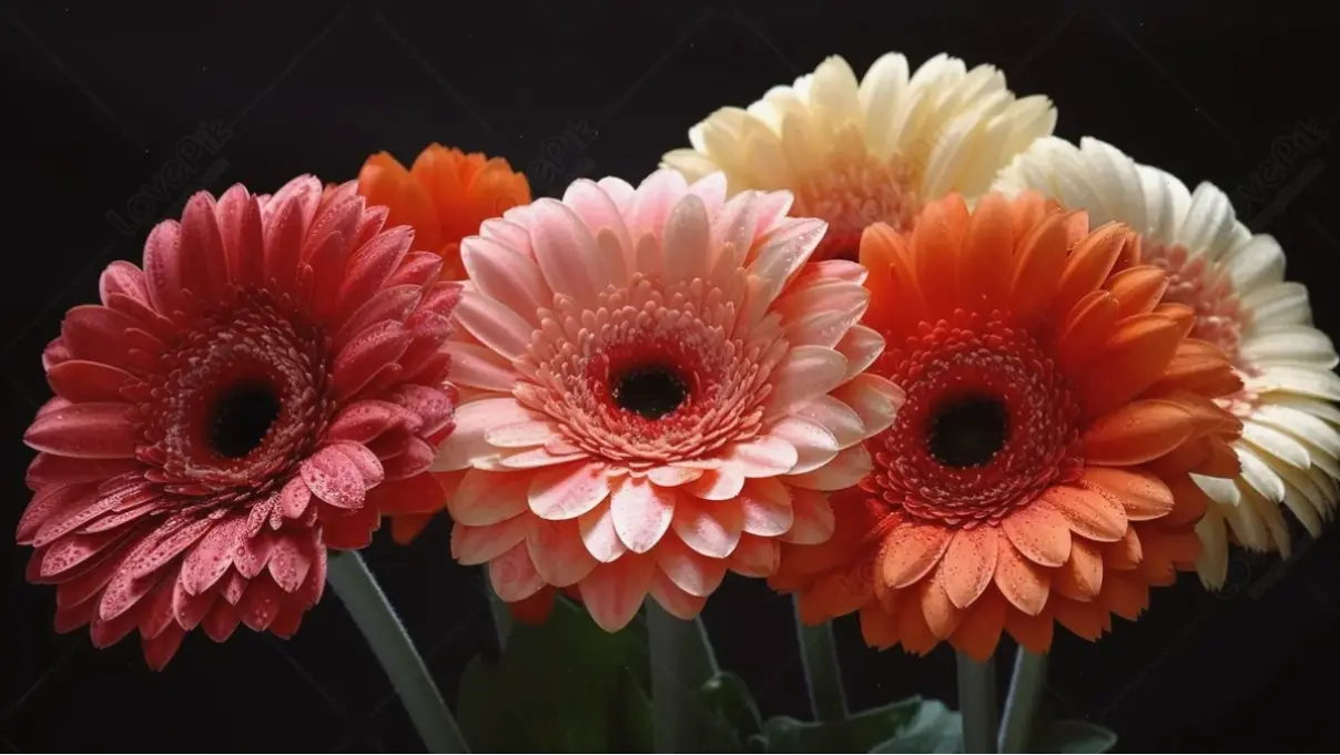 Chi tiết hoa đồng tiền qua chụp macro, khám phá vẻ đẹp tinh tế và sống động của từng cánh hoa.