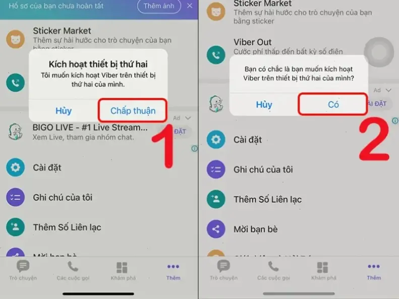 Chuẩn bị trước khi cài đặt Viber