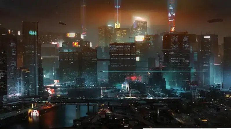 Cyberpunk tương lai với hình ảnh công nghệ thống trị, mang đến cảm giác kịch tính và bất ngờ.