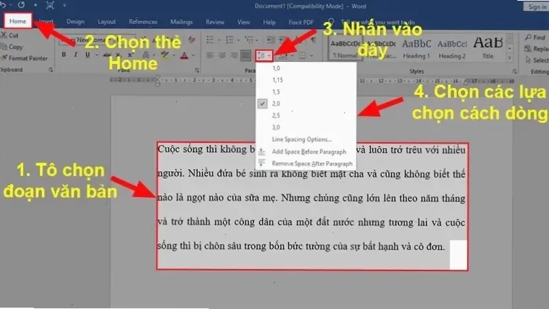Hiểu Về Lỗi Cách Dòng Trong Word Và Các Vấn Đề Thường Gặp